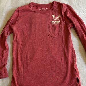Crewcuts Kids Red Long Sleeve Tee Santa / Christmas
